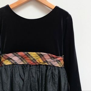 Velour and Taffeta Party dress